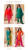 Mishka By Vinay Kuleesh Chiffon Bulk Designer Salwar Suits Orders In India